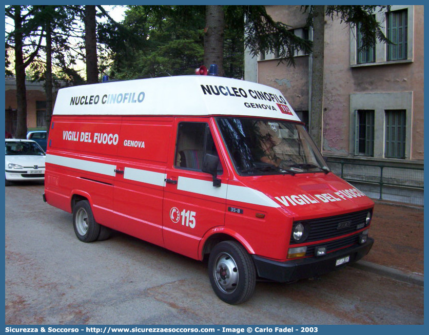 VF 12765
Corpo Nazionale Vigili del Fuoco
Nucleo Cinofili
Iveco Daily 35-8 I serie
Parole chiave: Corpo;Nazionale;Vigili del Fuoco;Vigili;Fuoco;Iveco;Daily;35-8