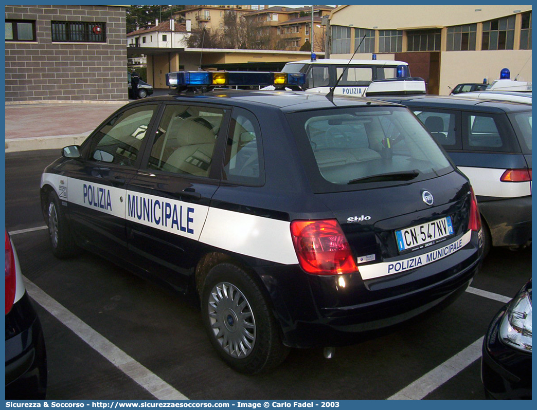 -
Polizia Municipale
Unione Comuni Adige Guà
Fiat Stilo II serie
Allestitore Projet Service S.r.l.
Parole chiave: PL;P.L.;PM;P.M.;Polizia;Locale;Municipale;Adige Gua;Adige Guà;Cologna Veneta;Pressana;Roveredo di Gua;Roveredo di Guà;Veronella;Zimella;Fiat;Stilo;Projet Service