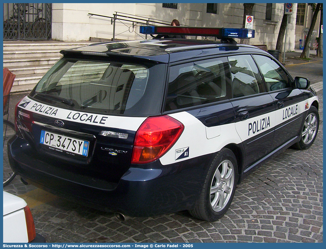 -
Polizia Locale
Comune di Tezze sul Brenta
Subaru Legacy Station Wagon IV serie
Parole chiave: Polizia;Locale;Municipale;Tezze sul Brenta;Subaru;Legacy;Station Wagon