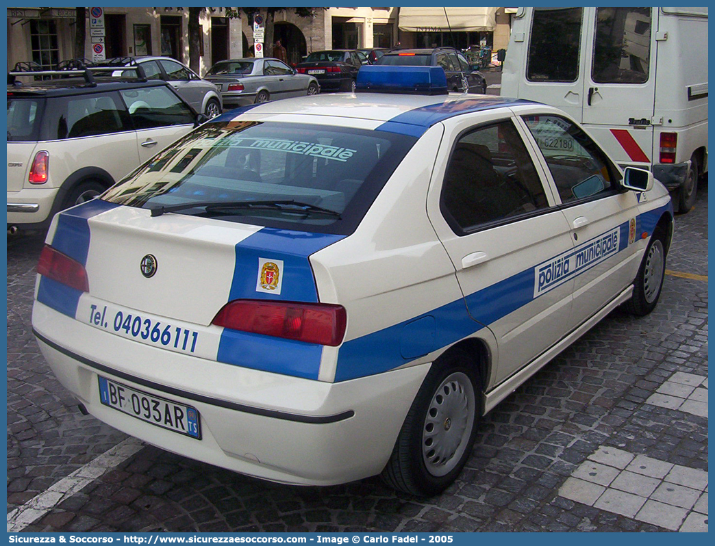 -
Polizia Municipale
Comune di Trieste
Alfa Romeo 146
Allestitore Orlandi S.r.l.
Parole chiave: Polizia;Municipale;Locale;Trieste;Alfa Romeo;146;Orlandi