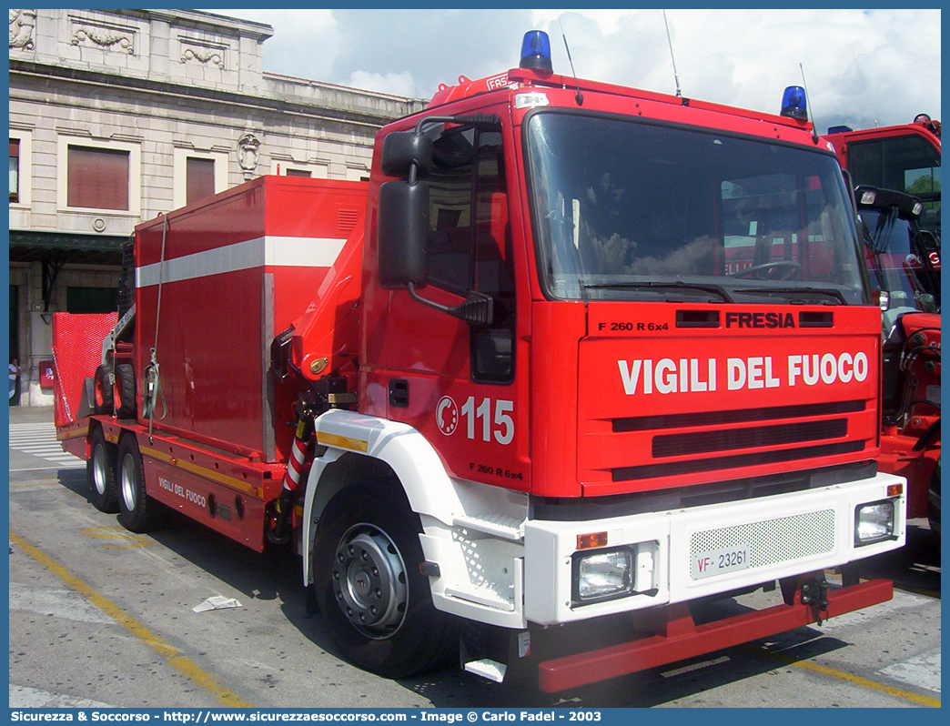 VF 23261
Corpo Nazionale Vigili del Fuoco
Fresia F260 6x4
Parole chiave: VF;V.F.;VVF;V.V.F.;Corpo;Nazionale;Vigili del Fuoco;Vigili;Fuoco;Fresia;F260;6x4;23261