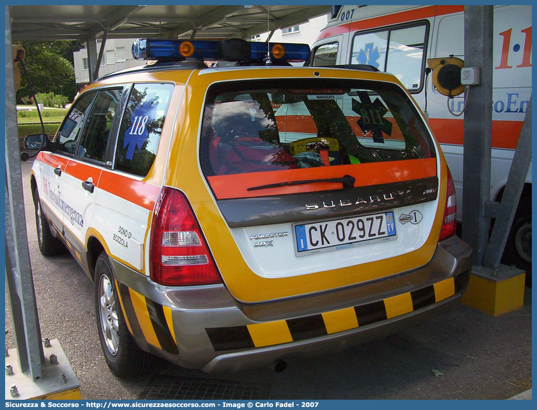 024
SUEM 118 Treviso Emergenza
Azienda ULSS 2 - Marca Trevigiana
Subaru Forester III serie
Allestitore MAF S.n.c.
Parole chiave: 118;SUEM;S.U.E.M.;Treviso;Emergenza;Automedica;Subaru;Forester;MAF