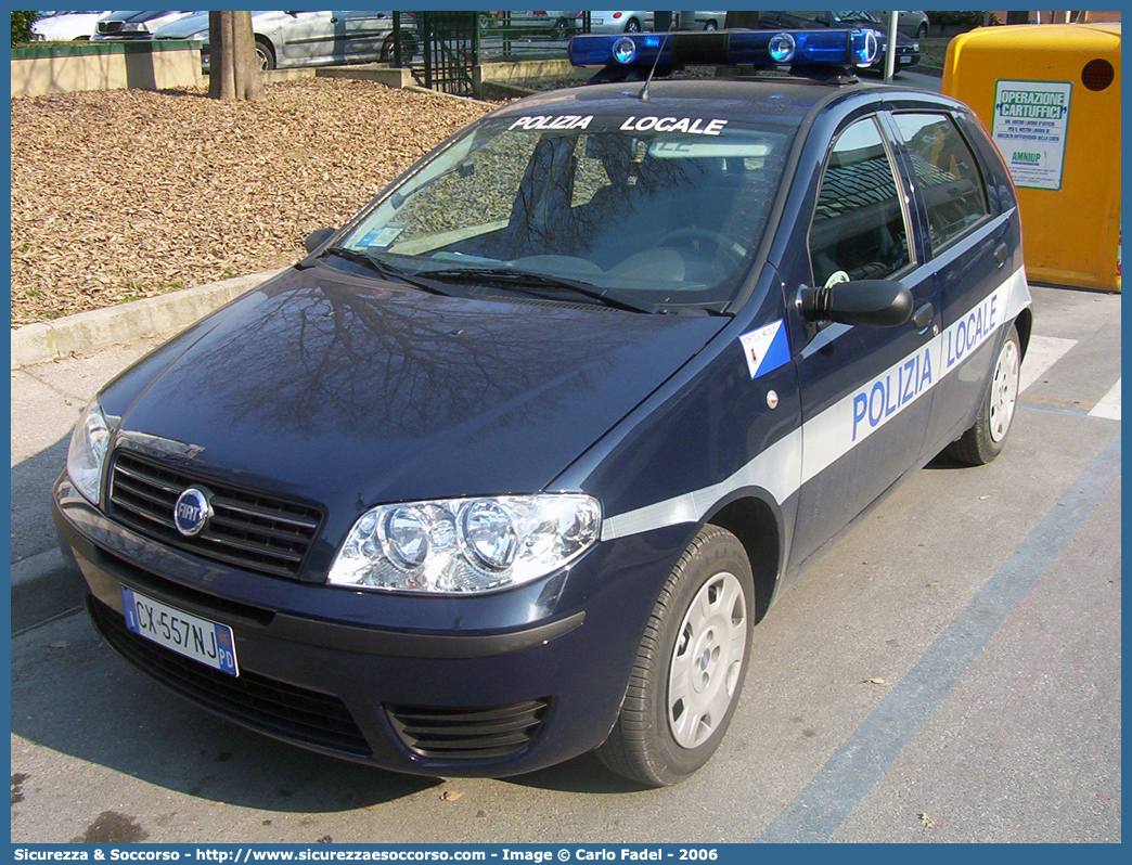 -
Polizia Locale
Comune di Ponte San Nicolò
Fiat Punto III serie
Parole chiave: Polizia;Locale;Municipale;Ponte San Nicolò;Ponte San Nicolo;Fiat;Punto