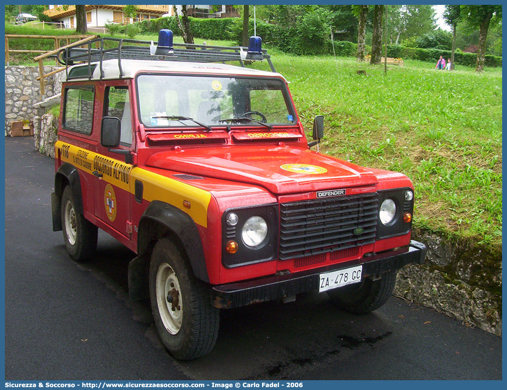 -
Corpo Nazionale
Soccorso Alpino e Speleologico
Delegazione Alpina II Bellunese
Stazione di San Vito di Cadore
Land Rover Defender 90
Parole chiave: CNSAS;C.N.S.A.S.;Corpo;Nazionale;Soccorso;Alpino;Speleologico;Veneto;SASV;S.A.S.V.;San Vito di Cadore;Land Rover;Defender;90