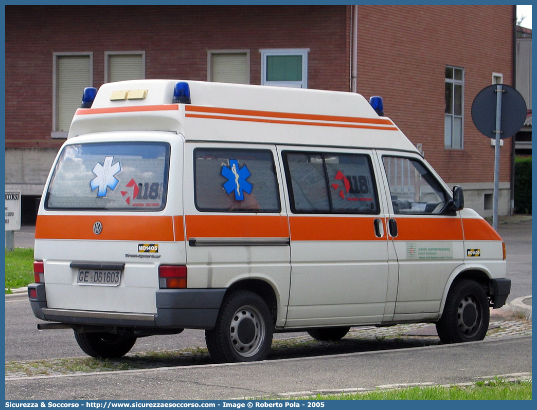 MO 1405
118 Modena Soccorso
Volkswagen Transporter T4
Parole chiave: 118;Modena;Soccorso;Ambulanza;Volkswagen;Transporter;T4