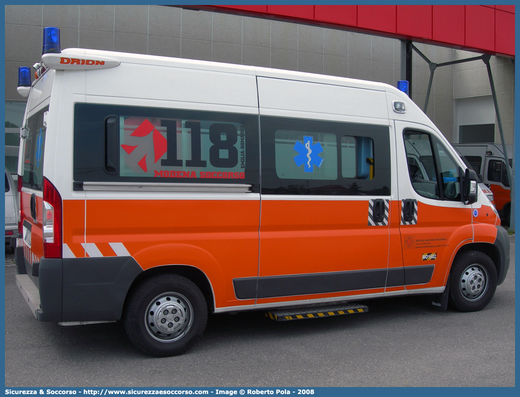 MO 1602
118 Modena Soccorso
Fiat Ducato III serie
Allestitore Orion S.r.l.
Parole chiave: 118;Modena;Soccorso;Ambulanza;Fiat;Ducato;X250;X 250;Orion