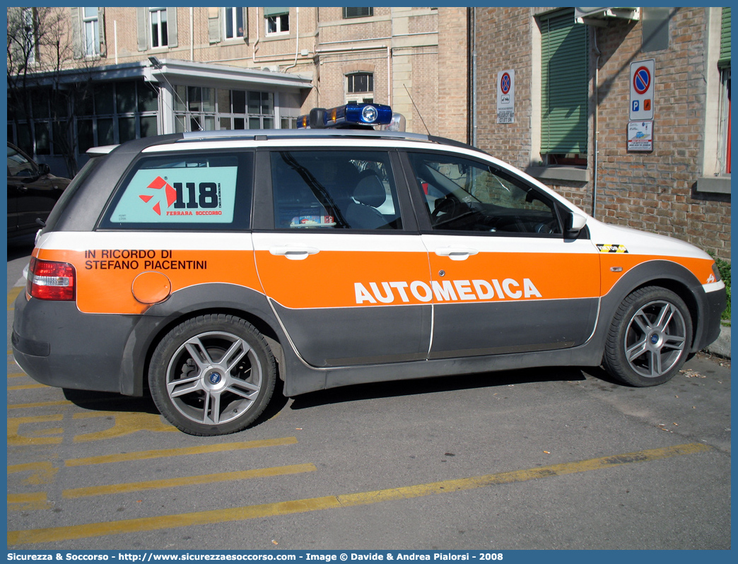 FE 3166
118 Ferrara Soccorso
Fiat Stilo Multiwagon Uproad
Allestitore Aricar S.p.A.
Parole chiave: 118;Ferrara;Soccorso;Automedica;Automedicalizzata;Auto Medica;Auto Medicalizzata;Fiat;Stilo;Multiwagon;Uproad;Aricar