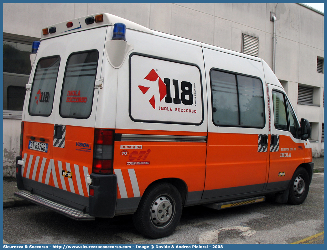 BO 2309
118 Imola Soccorso
Fiat Ducato II serie
Allestitore Vision S.r.l.
Parole chiave: 118;Imola;Soccorso;Ambulanza;Fiat;Ducato;Vision