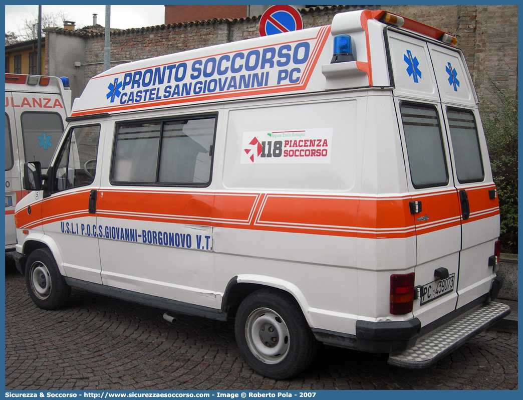 -
118 Piacenza Soccorso
Fiat Ducato I serie restyling
Allestitore Grazia
Parole chiave: 118;Piacenza;Soccorso;Ambulanza;Fiat;Ducato;Grazia