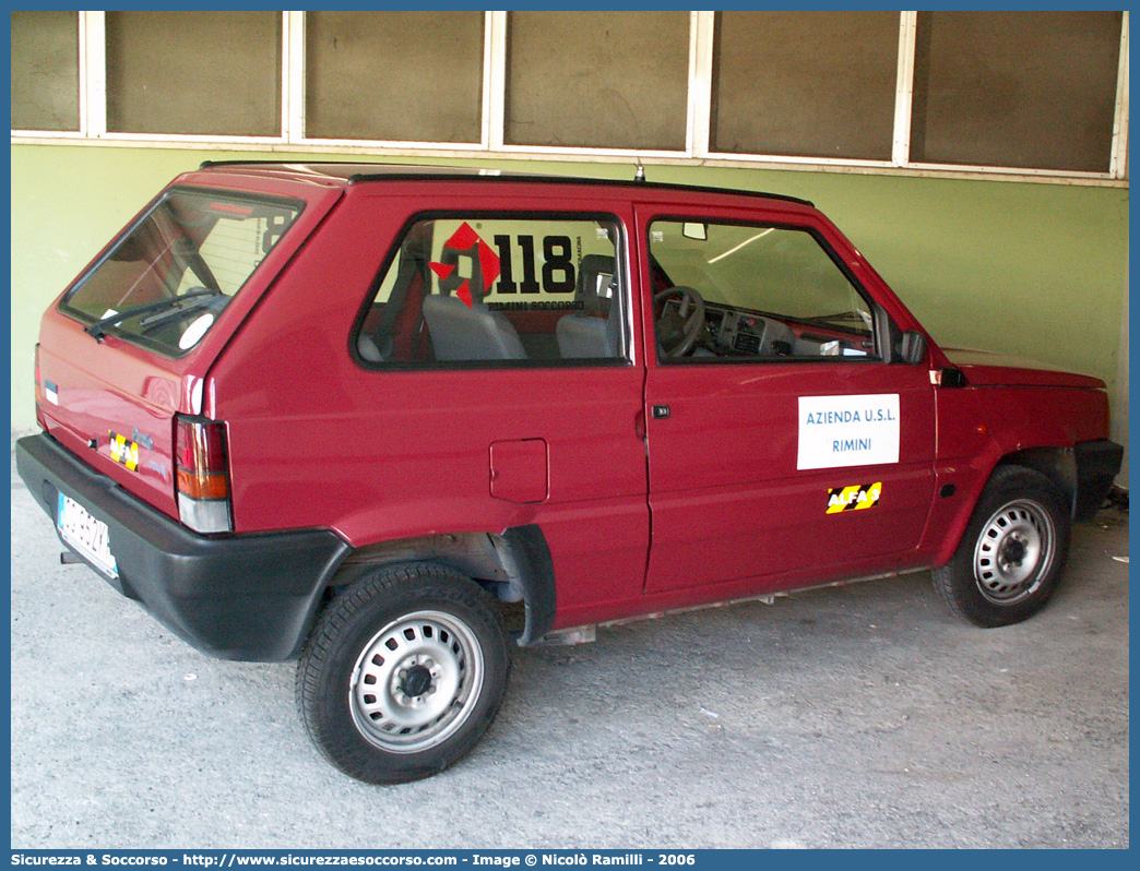 ALFA 03
118 Romagna Soccorso
Ambito Territoriale di Rimini
Fiat Panda II serie
Parole chiave: 118;Romagna;Soccorso;Rimini;Fiat;Panda