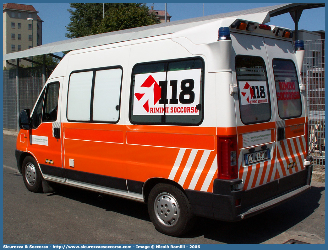 BRAVO 20
118 Romagna Soccorso
Ambito Territoriale di Rimini
Fiat Ducato II serie restyling
Allestitore Bollanti S.r.l.
Parole chiave: 118;Romagna;Soccorso;Rimini;Ambulanza;Fiat;Ducato;Bollanti