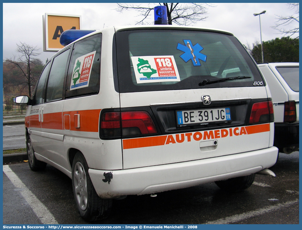 -
118 Umbria Soccorso
Azienda USL Umbria 2
Peugeot 806
Allestitore Bollanti S.r.l.
Parole chiave: 118;Umbria;Soccorso;Terni;Automedica;Peugeot;806