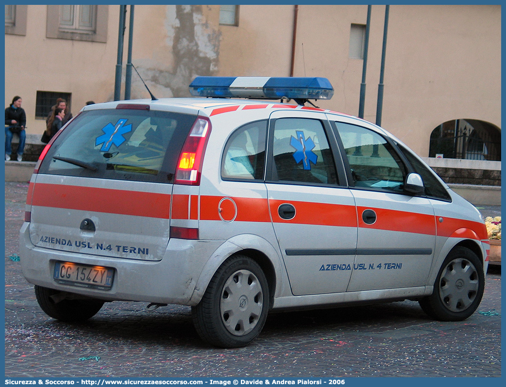 -
118 Umbria Soccorso
Azienda USL Umbria 2
Opel Meriva I serie
Allestitore Bollanti S.r.l.
Parole chiave: 118;Umbria;Soccorso;Terni;Automedica;Opel;Meriva