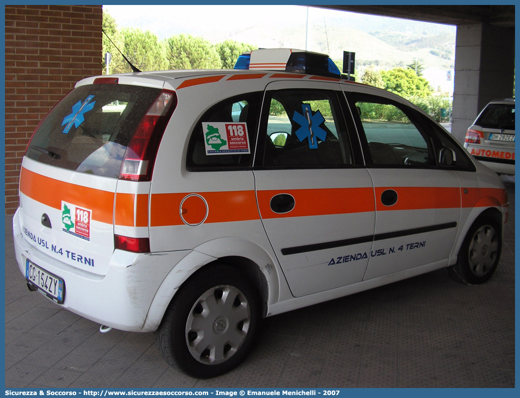 -
118 Umbria Soccorso
Azienda USL Umbria 2
Opel Meriva I serie
Allestitore Bollanti S.r.l.
(variante)
Parole chiave: 118;Umbria;Soccorso;Terni;Automedica;Opel;Meriva