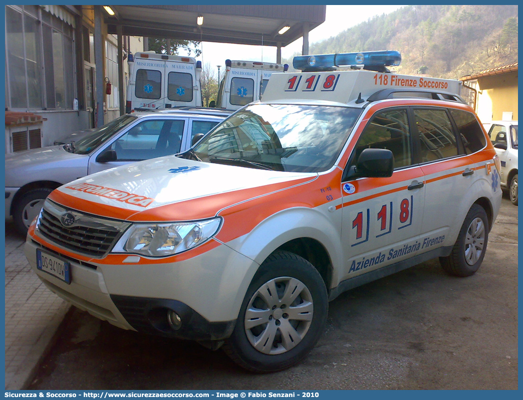 FI 10 03
118 Firenze Soccorso
Subaru Forester V serie
Allestitore Orion S.r.l.
Parole chiave: 118;Firenze;Soccorso;Automedica;Subaru;Forester;Orion