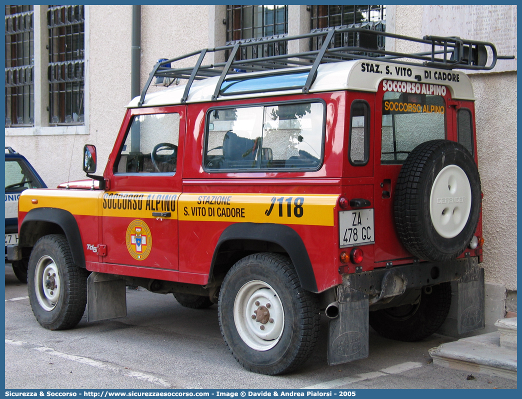 -
Corpo Nazionale
Soccorso Alpino e Speleologico
Delegazione Alpina II Bellunese
Stazione di San Vito di Cadore
Land Rover Defender 90
Parole chiave: CNSAS;C.N.S.A.S.;Corpo;Nazionale;Soccorso;Alpino;Speleologico;Veneto;SASV;S.A.S.V.;San Vito di Cadore;Land Rover;Defender;90