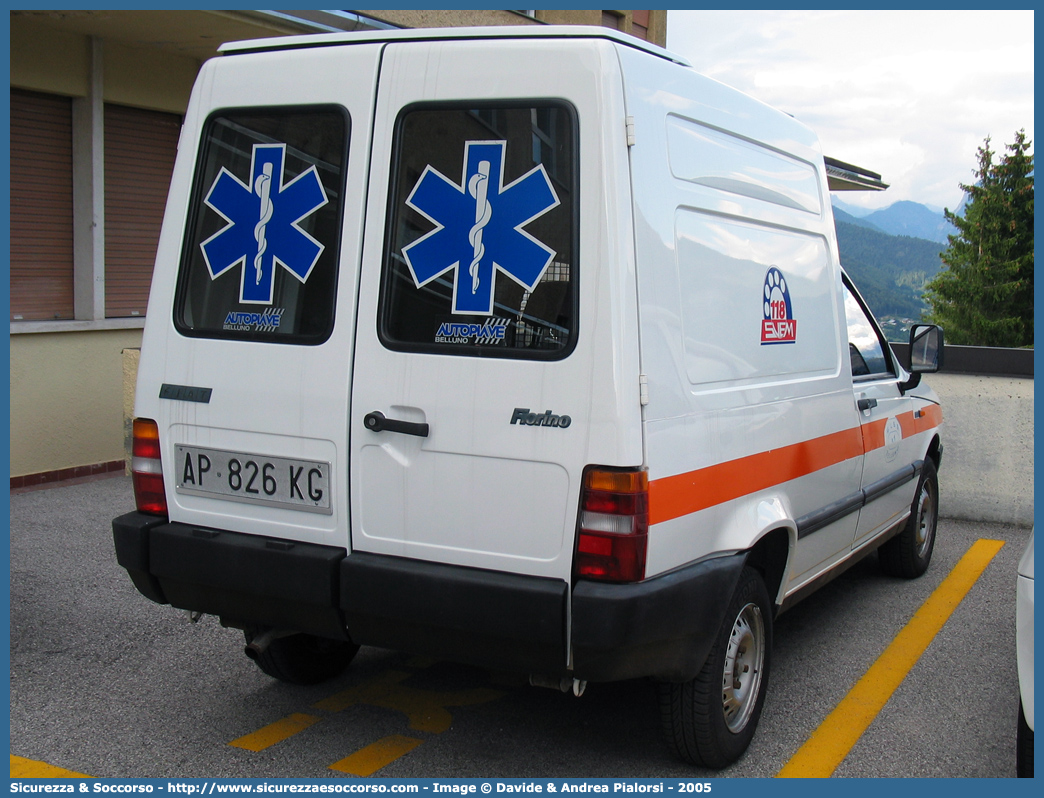 -
SUEM 118 Belluno
Azienda ULSS 1 - Dolomiti
Pieve di Cadore
Fiat Fiorino III serie
Parole chiave: 118;SUEM;S.U.E.M.;Belluno;Pieve di Cadore;Fiat;Fiorino