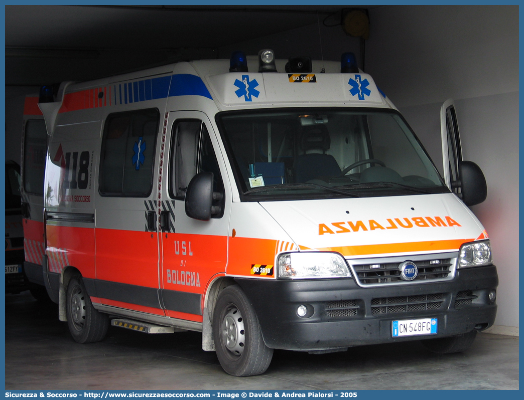 BO 2610
118 Bologna Soccorso
Fiat Ducato II serie restyling
Parole chiave: 118;Bologna;Soccorso;Ambulanza;Fiat;Ducato