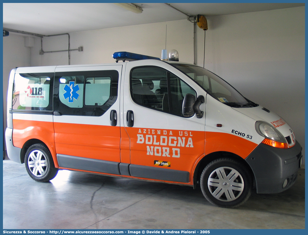 BO 2609
118 Bologna Soccorso
Renault Trafic III serie
Allestitore EDM S.r.l.
Parole chiave: 118;Bologna;Soccorso;Automedica;Automedicalizzata;Renault;Trafic;EDM