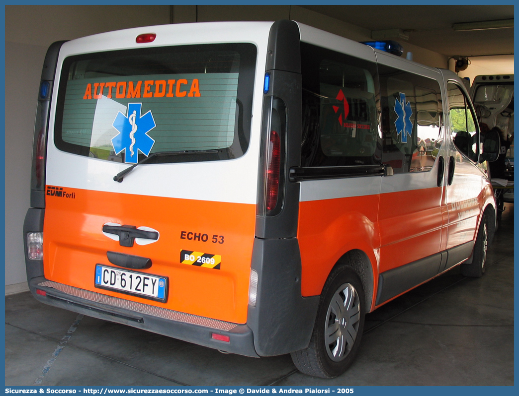 BO 2609
118 Bologna Soccorso
Renault Trafic III serie
Allestitore EDM S.r.l.
Parole chiave: 118;Bologna;Soccorso;Automedica;Automedicalizzata;Renault;Trafic;EDM