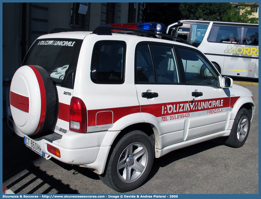 -
Polizia Municipale
Comune di Firenzuola
Suzuki Grand Vitara II serie
Allestitore Bertazzoni S.r.l.
Parole chiave: Polizia;Locale;Municipale;Firenzuola;Suzuki;Grand Vitara;Bertazzoni