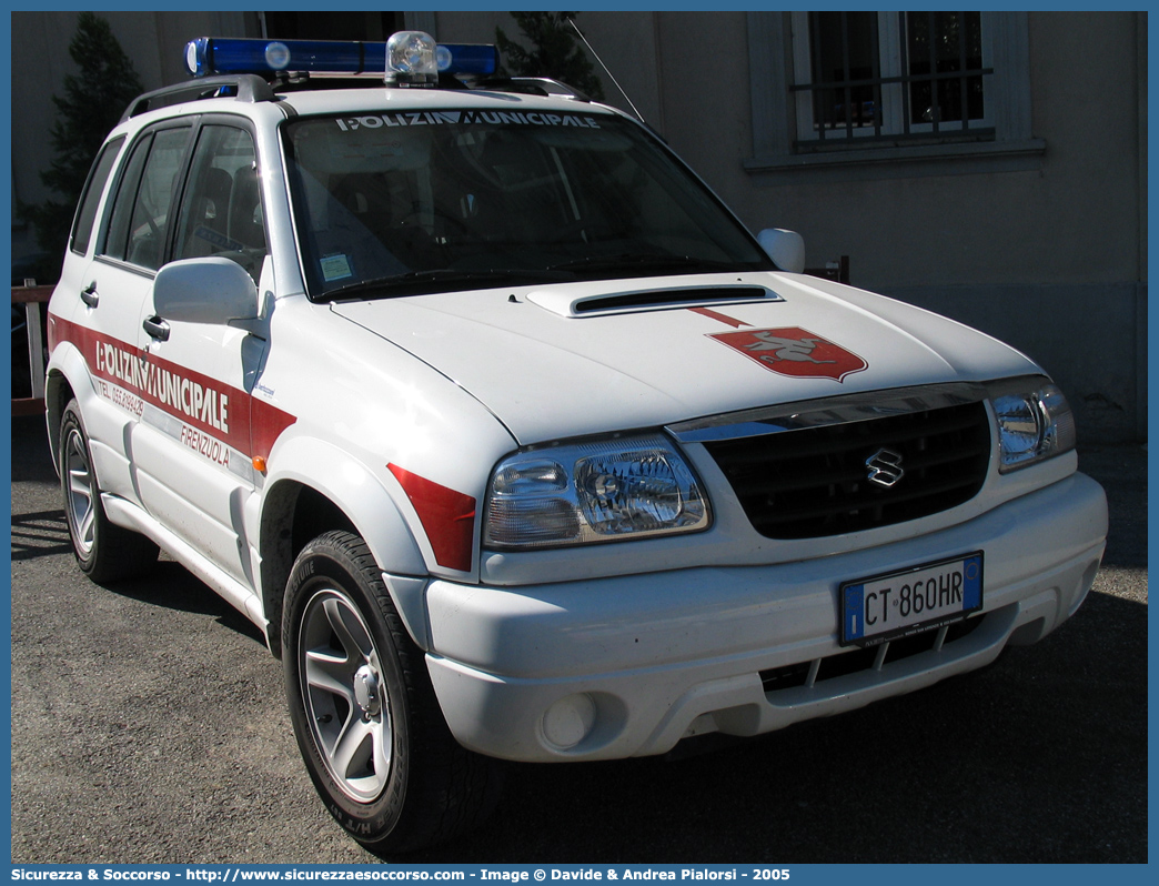 -
Polizia Municipale
Comune di Firenzuola
Suzuki Grand Vitara II serie
Allestitore Bertazzoni S.r.l.
Parole chiave: Polizia;Locale;Municipale;Firenzuola;Suzuki;Grand Vitara;Bertazzoni