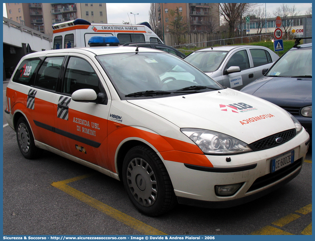 MIKE 03
118 Romagna Soccorso
Ambito Territoriale di Rimini
Ford Focus Station Wagon
Allestitore Vision S.r.l.
Parole chiave: 118;Romagna;Soccorso;Rimini;Automedica;Ford;Focus;Station;Wagon;Vision