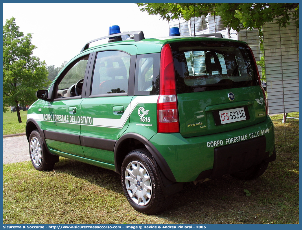 CFS 592AE
Corpo Forestale dello Stato
Fiat Nuova Panda 4x4 I serie
Parole chiave: Corpo;Forestale;Stato;Corpo Forestale dello Stato;CFS;C.F.S.;Fiat;Nuova Panda