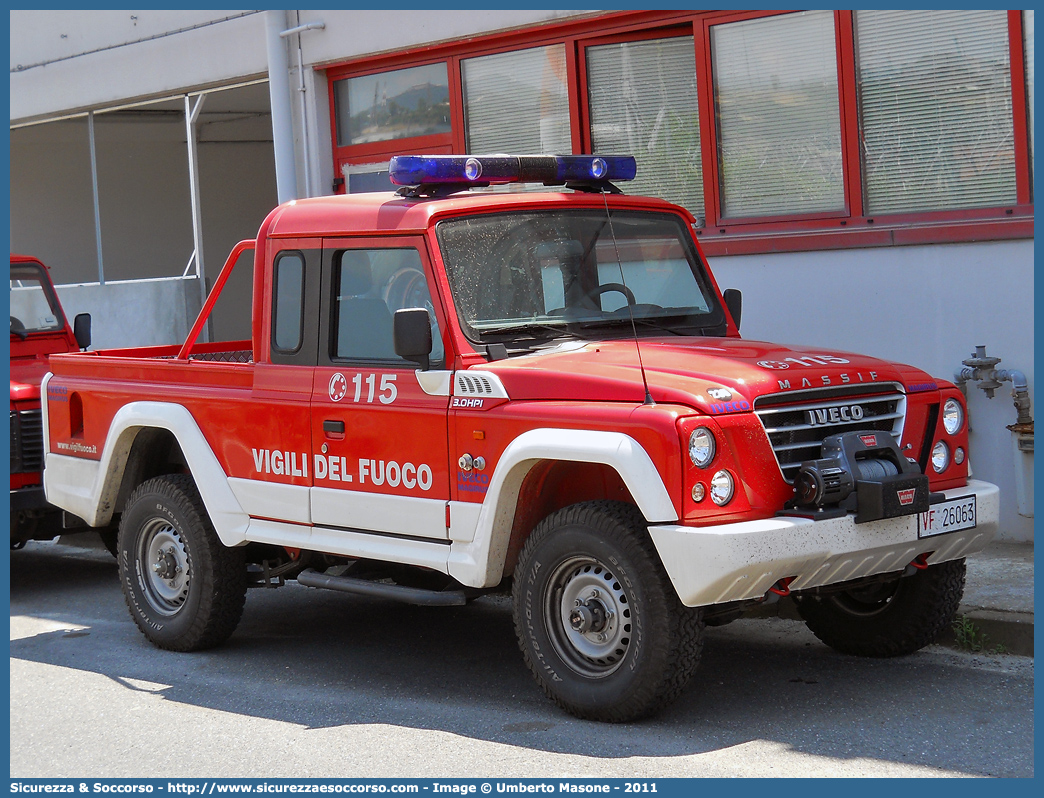 VF 26063
Corpo Nazionale Vigili del Fuoco
Iveco Massif
Parole chiave: VVF;V.V.F.;Corpo;Nazionale;Vigili;del;Fuoco;Iveco;Massif