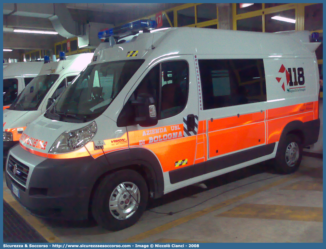 BO 0750
118 Bologna Soccorso
Fiat Ducato III serie
Allestitore Vision S.r.l.
Parole chiave: 118;Bologna;Soccorso;Ambulanza;Fiat;Ducato;Vision