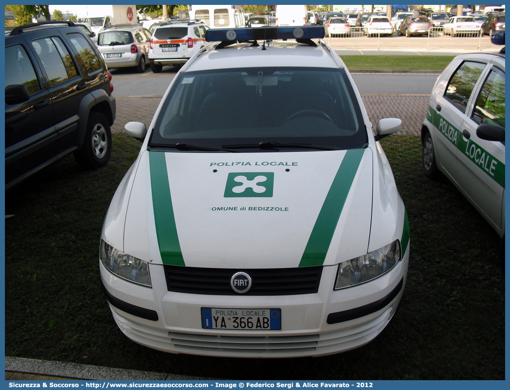 Polizia Locale YA366AB
Polizia Locale
Comune di Bedizzole
Fiat Stilo Multiwagon I serie
Parole chiave: Polizia;Locale;Municipale;Sirmione;Fiat;Stilo;Multiwagon;I serie