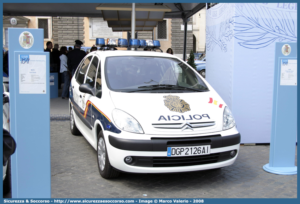 -
Reino de España
Cuerpo Nacional de Policía
Citroen Xsara Picasso
Parole chiave: Regno di Spagna;Spagna;Espana;España;Reino de España;Cuerpo;Nacional;Policía;Citroen;Xsara;Picasso