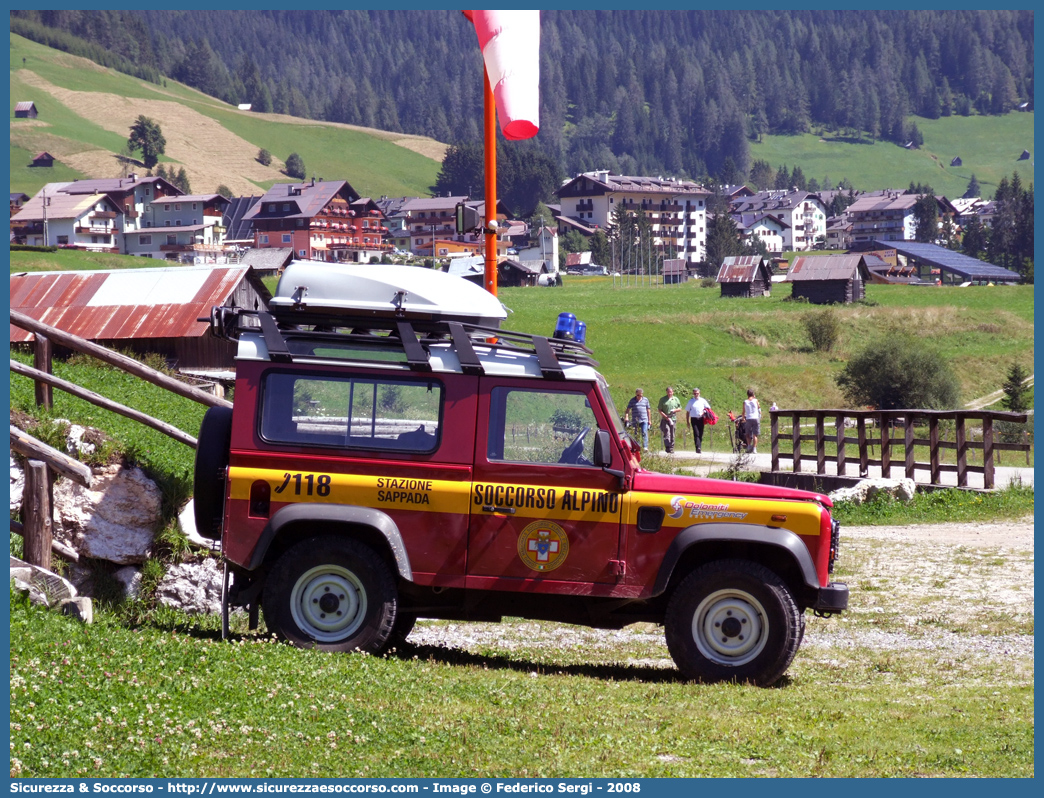 -
Corpo Nazionale
Soccorso Alpino e Speleologico
Delegazione Alpina II Bellunese
Stazione di Sappada
Land Rover Defender 90
Parole chiave: CNSAS;C.N.S.A.S.;Corpo;Nazionale;Soccorso;Alpino;Speleologico;Veneto;SASV;S.A.S.V.;Sappada;Land Rover;Defender;90