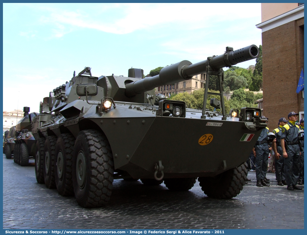 EI 118618
Esercito Italiano
Mezzi da Combattimento
Iveco Oto-Melara VBPA Centauro 8x8
Parole chiave: EI;E.I.;Esercito;Italiano;Iveco;Oto;Melara;VBPA;V.B.P.A.;Centauro