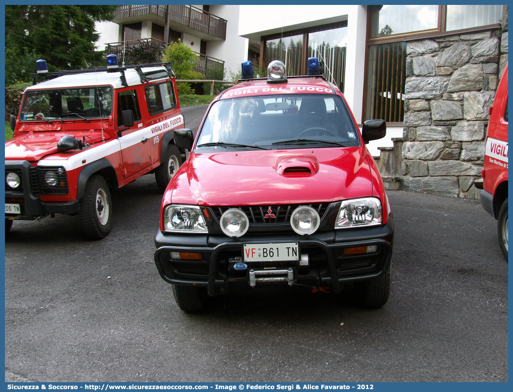 VF B61TN
Corpo Volontario Vigili del Fuoco San Martino di Castrozza
Mitsubishi L200 III serie restyling
Parole chiave: VF;V.F.;Vigili del Fuoco;Vigili;Fuoco;Volontari;San Martino di Castrozza;Mitsubishi;L200 III serie restyling;B61TN