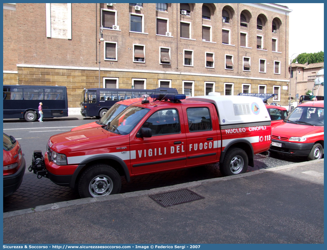 VF 23630
Corpo Nazionale Vigili del Fuoco
Nucleo Cinofili
Ford Ranger I serie restyling
Parole chiave: Corpo;Nazionale;Vigili del Fuoco;Vigili;Fuoco;Ford;Ranger;Cinofili