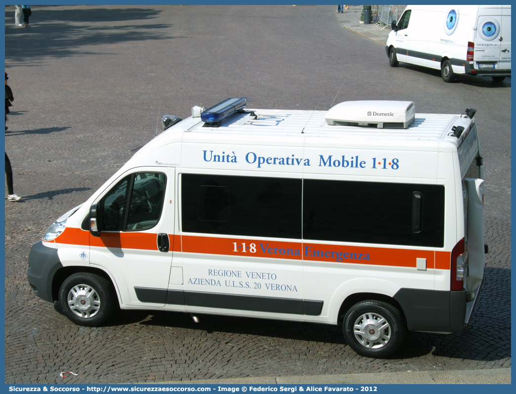 -
SUEM 118 Verona Emergenza
Azienda ULSS 9 - Scaligera
Fiat Ducato III serie
Allestitore Mariani Fratelli S.r.l.
(variante)
Parole chiave: 118;Verona;Emergenza;SUEM;S.U.E.M.;Fiat;Ducato;Mariani Fratelli