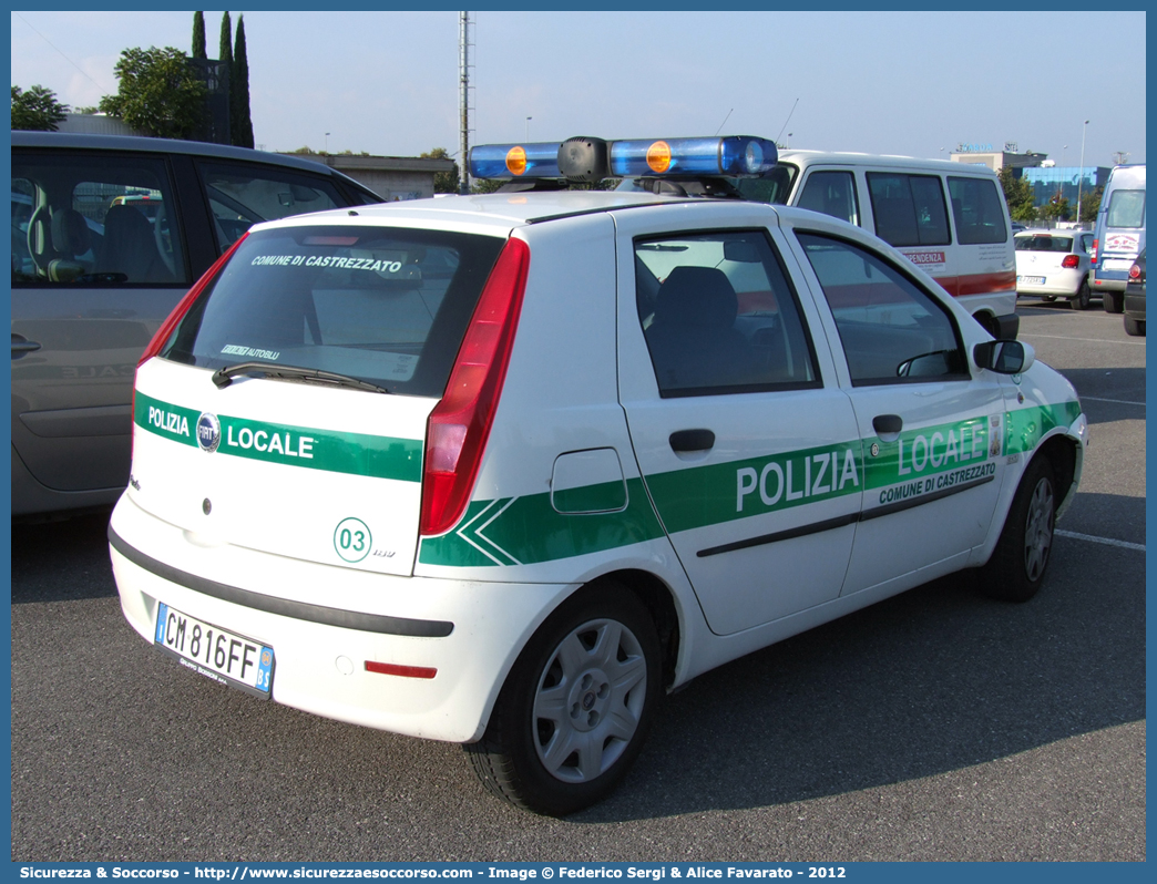 -
Polizia Locale
Comune di Castrezzato
Fiat Punto III serie
Allestitore OVT S.r.l.
Parole chiave: Polizia;Locale;Municipale;Breno;Castenedolo;Fiat;Punto;III serie;OVT;O.V.T.