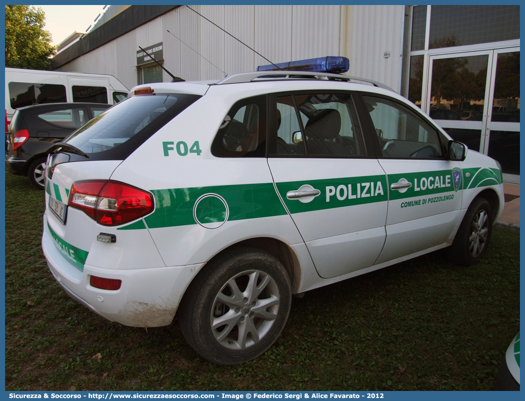 Polizia Locale YA928AC
Polizia Locale
Comune di Pozzolengo
Renault Koleos I serie
Parole chiave: PL;P.L.;PM;P.M.;Polizia;Locale;Municipale;Pozzolengo;Renault;Koleos