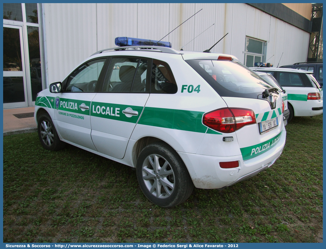 Polizia Locale YA928AC
Polizia Locale
Comune di Pozzolengo
Renault Koleos I serie
Parole chiave: PL;P.L.;PM;P.M.;Polizia;Locale;Municipale;Pozzolengo;Renault;Koleos