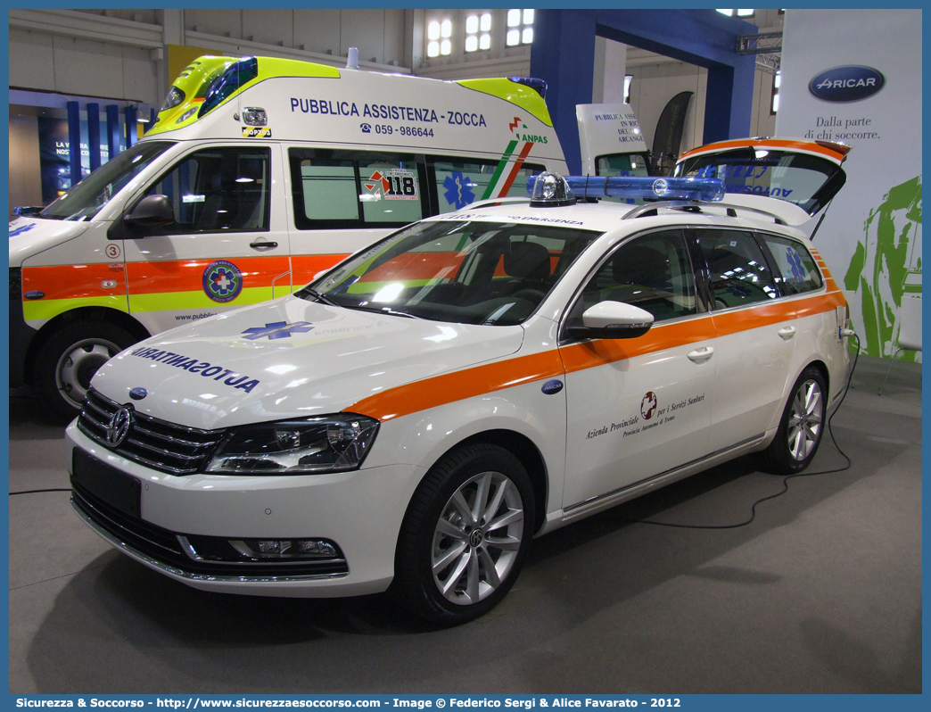 -
118 Trentino Emergenza
Volkswagen Passat Variant V serie
Allestitore Aricar S.p.A.
Parole chiave: 118;Trentino;Emergenza;Trento;Automedica;Autosanitaria;Volkswagen;Passat;Variant;Aricar