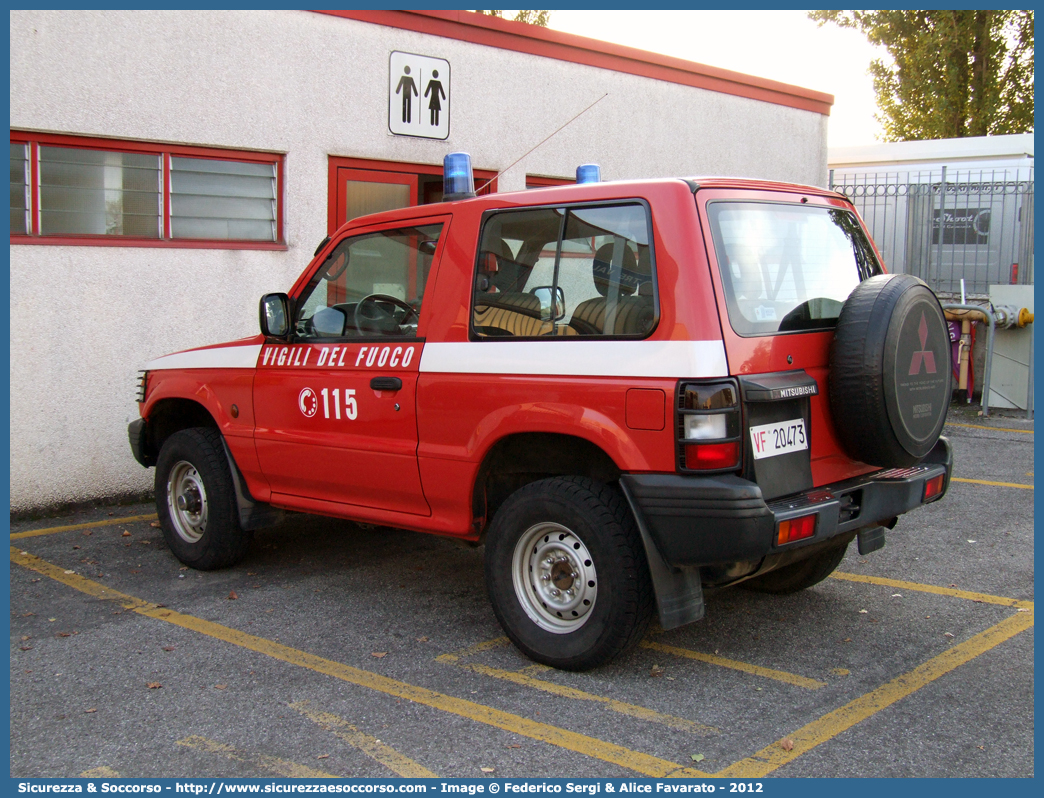 VF 20473
Corpo Nazionale Vigili del Fuoco
Mitsubishi Pajero SWB II serie
Parole chiave: VVF;V.V.F.;Corpo;Nazionale;Vigili;del;Fuoco;Mitsubishi;Pajero;SWB