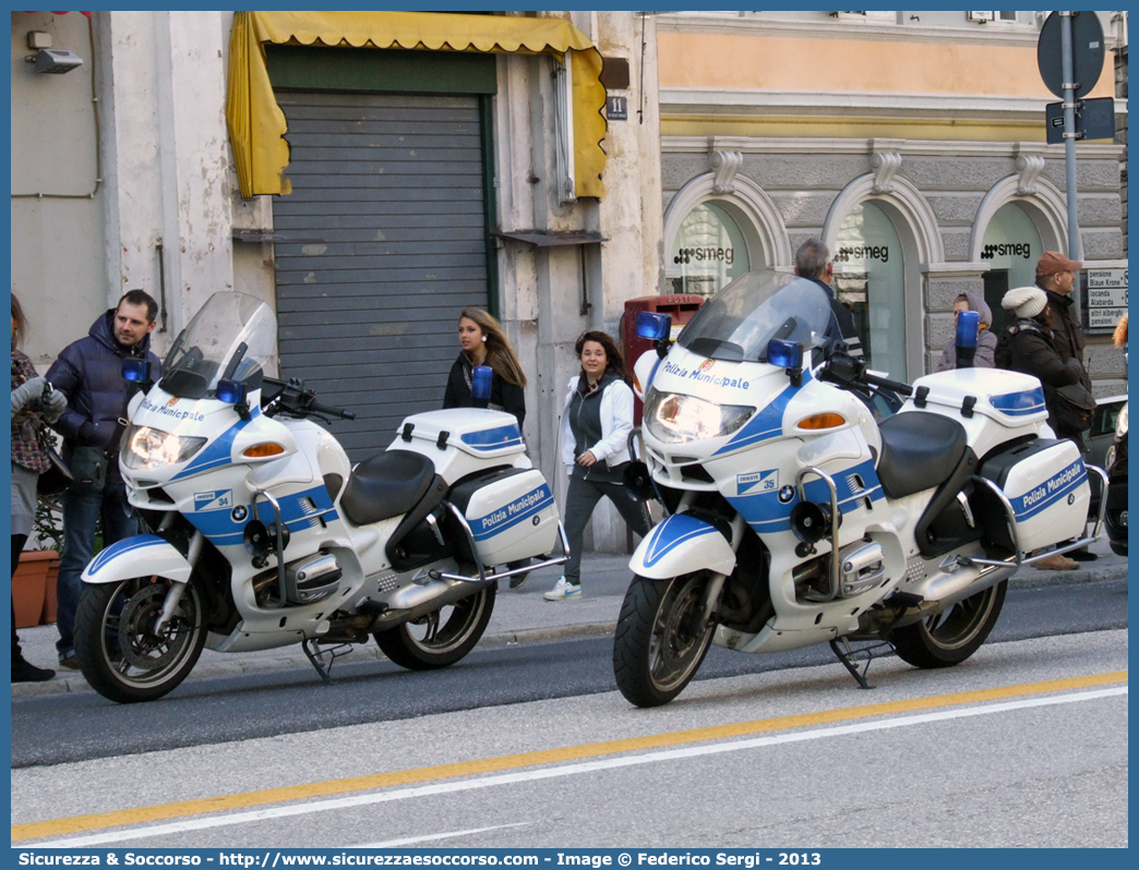 -
Polizia Municipale
Comune di Trieste
BMW R850 RT II serie
Parole chiave: PL;PM;P.L.;P.M.;Polizia;Locale;Municipale;Trieste;BMW;R850 RT