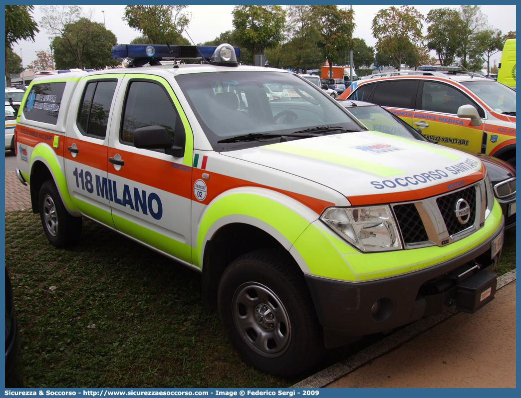 RESCUE 02
118 Milano
Nissan Navara II serie
Allestitore Bonfanti S.a.s.
(variante)
Parole chiave: 118;AREU;A.R.E.U.;S.S.U.Em.;SSUEm;Lombardia;Milano;Nissan;Navara;USGE;U.S.G.E.;Grandi Emergenze;Maxiemergenza;Maxiemergenze;Maxi Emergenza;Maxi Emergenze;NBCR;N.B.C.R.;Bonfanti