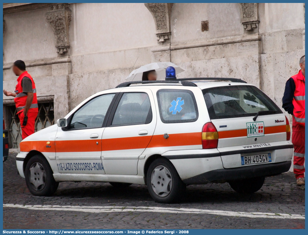 -
118 A.R.E.S.
Fiat Palio Weekend I serie
Parole chiave: 118;A.R.E.S.;ARES;Azienda;Regionale;Emergenza;Sanitaria;Lazio;Soccorso;Roma;Automedica;Fiat;Palio;Weekend