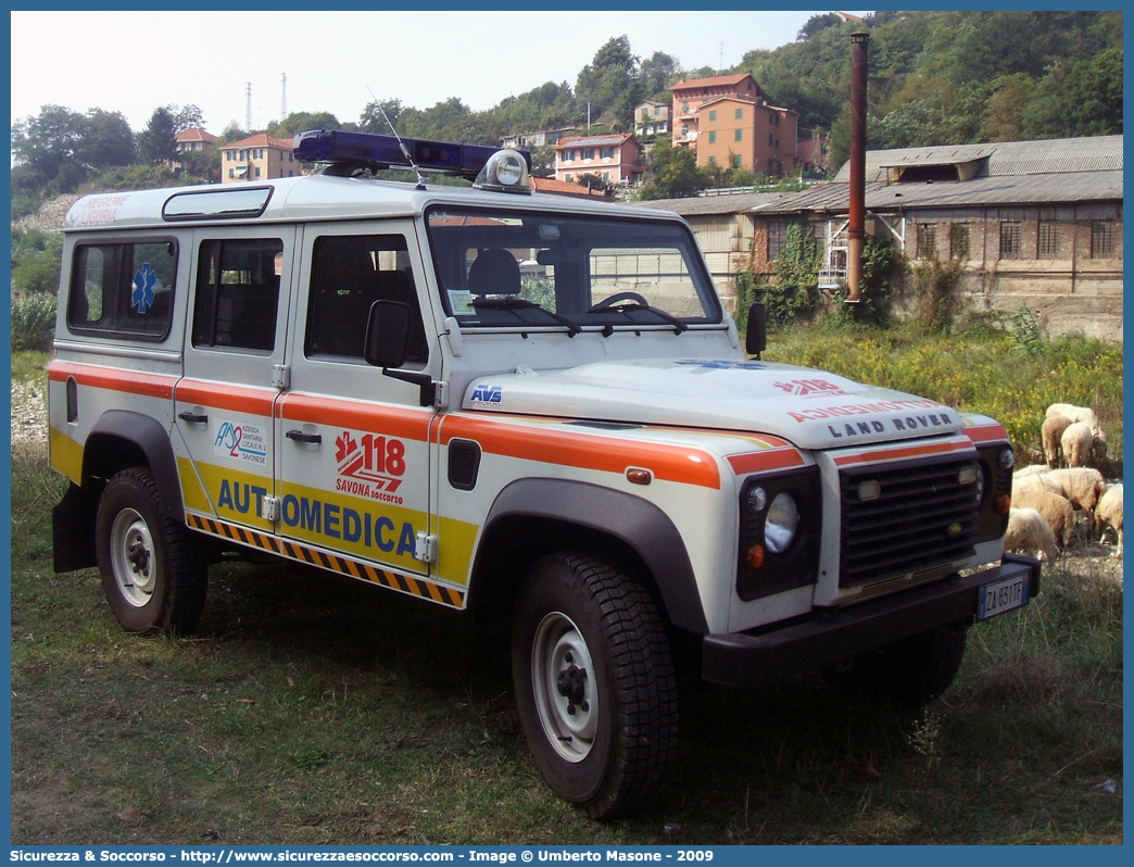 -
118 Savona Soccorso
Land Rover Defender 110
Allestitore AVS S.a.s. S.a.s.
Parole chiave: 118;Savona;Soccorso;Automedica;Land Rover;Defender;110;AVS