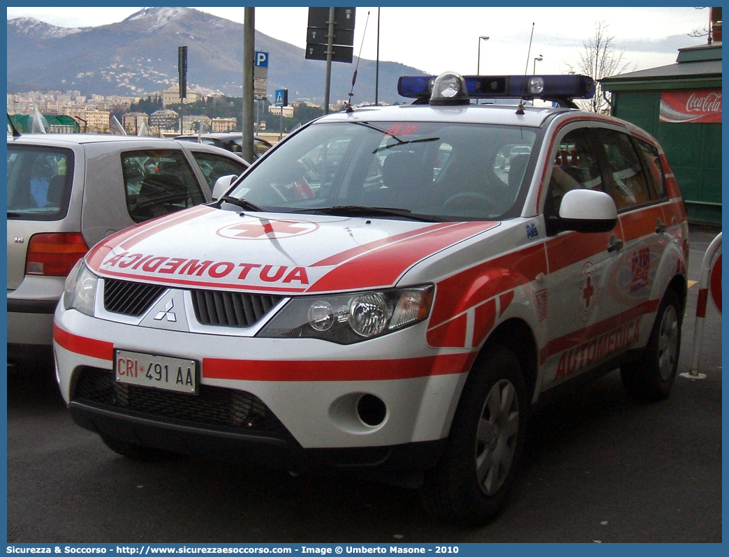 CRI 491AA
Croce Rossa Italiana
Riva Trigoso
Mitsubishi Outlander II serie
Allestitore AVS S.a.s.
Parole chiave: CRI;C.R.I.;Croce Rossa Italiana;Automedica;Auto medica;Automedicalizzata;Auto medicalizzata;Mitsubishi;Outlander;Riva Trigoso;491AA;AVS