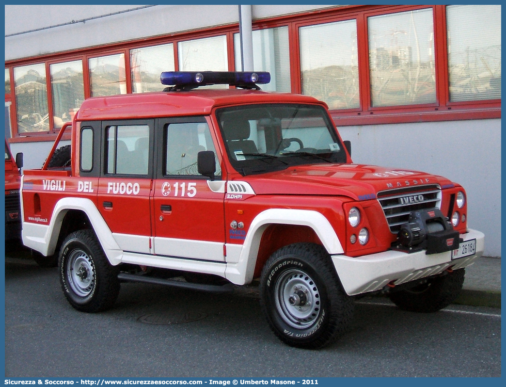 VF 26184
Corpo Nazionale Vigili del Fuoco
Iveco Massif
Parole chiave: VVF;V.V.F.;Corpo;Nazionale;Vigili;del;Fuoco;Iveco;Massif