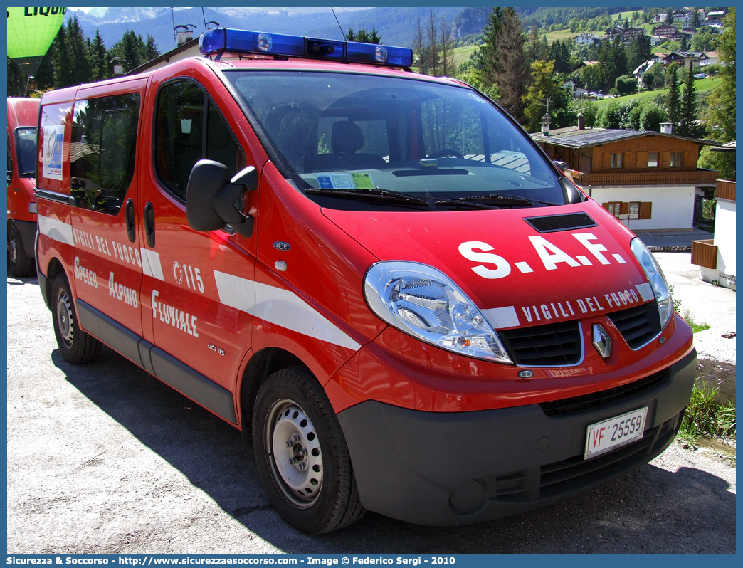 VF 25559
Corpo Nazionale Vigili del Fuoco
Nucleo Speleo Alpino Fluviale
Renault Trafic III serie
Parole chiave: Corpo;Nazionale;Vigili del Fuoco;Vigili;Fuoco;Renault;Trafic;SAF;S.A.F.;Speleo;Alpino;Fluviale