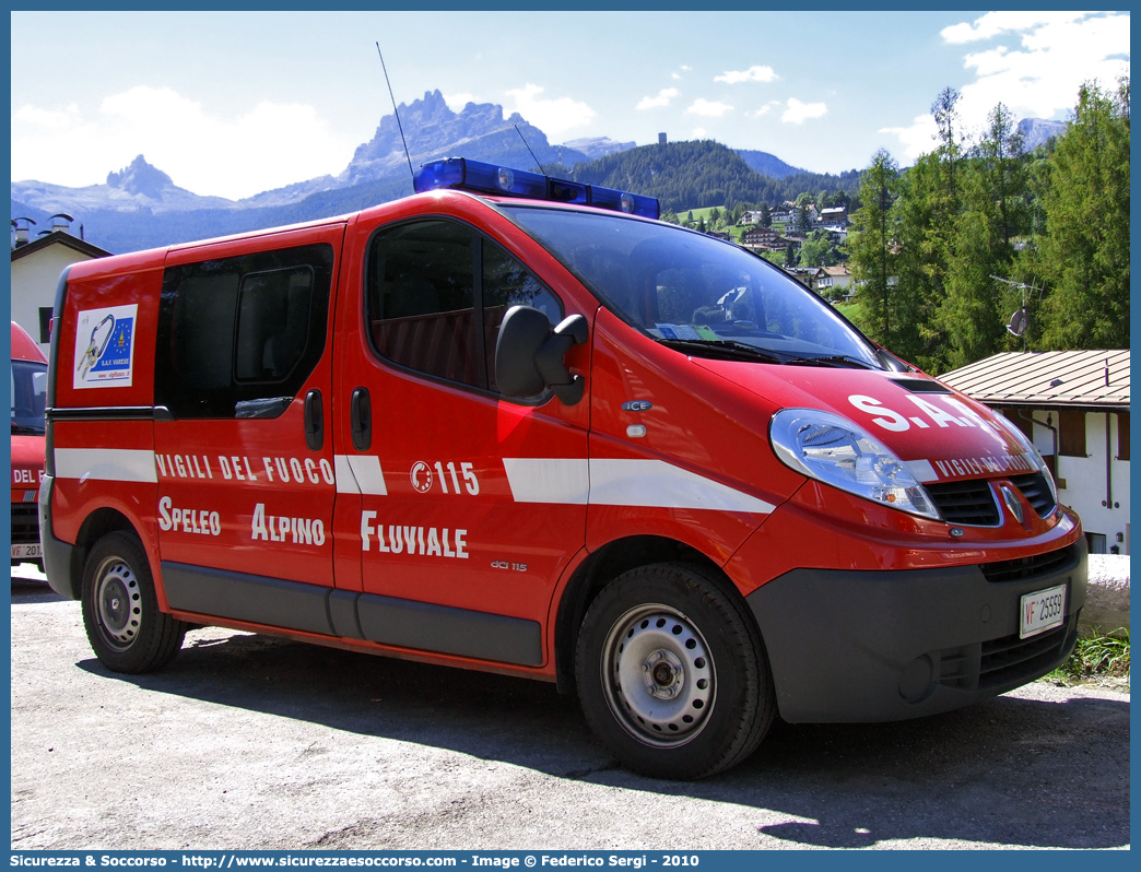 VF 25559
Corpo Nazionale Vigili del Fuoco
Nucleo Speleo Alpino Fluviale
Renault Trafic III serie
Parole chiave: Corpo;Nazionale;Vigili del Fuoco;Vigili;Fuoco;Renault;Trafic;SAF;S.A.F.;Speleo;Alpino;Fluviale